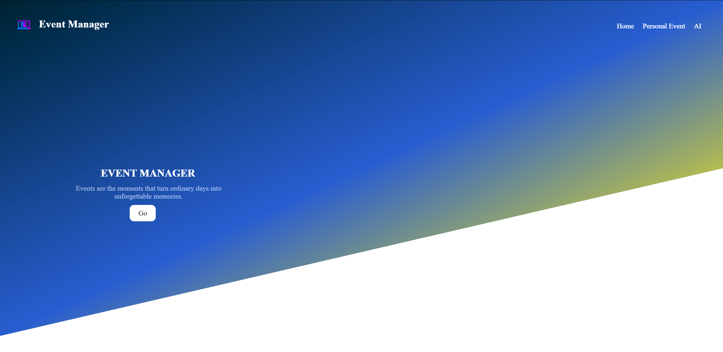 Event Manager Web App