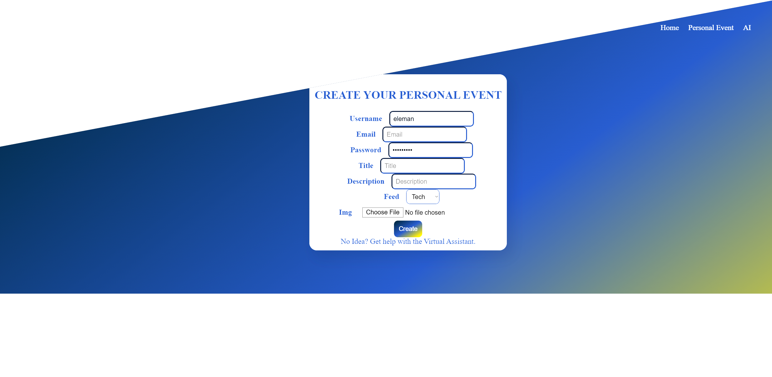 Event Manager Web App