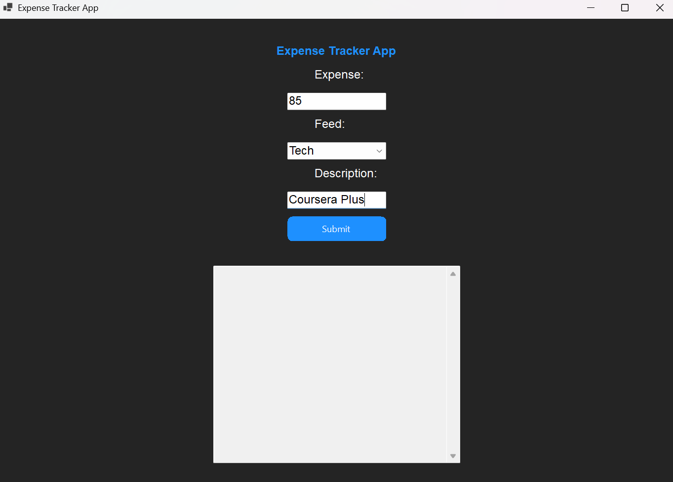 Expense Tracker App