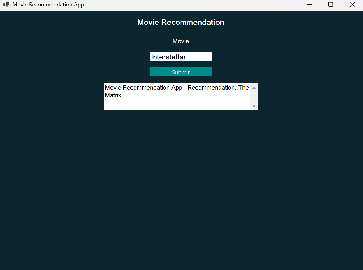 Movie Recommendation App